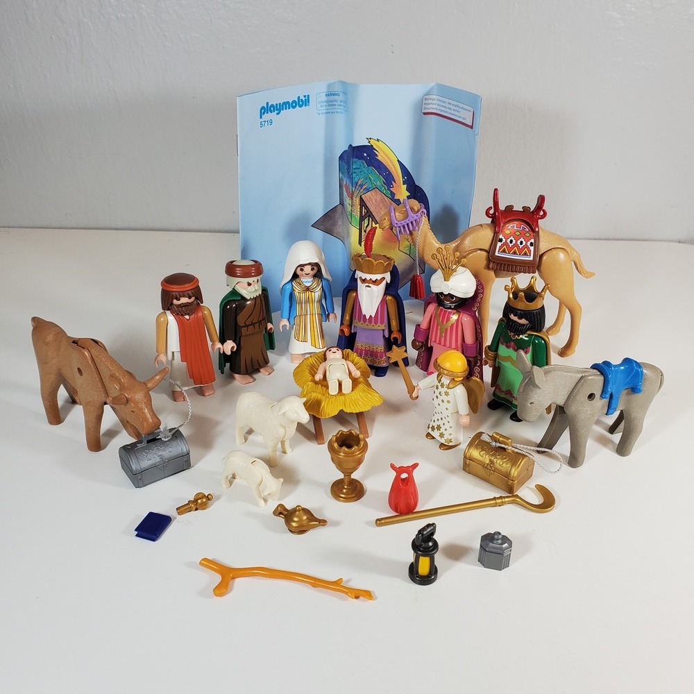 Incomplete Playmobil 5719 Christmas Nativity Set Just Plastic Pieces Childrens